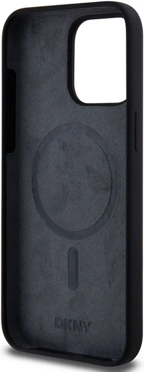 DKNY Silicone Arch Logo Back Case - iPhone 13 Pro Max - Zwart