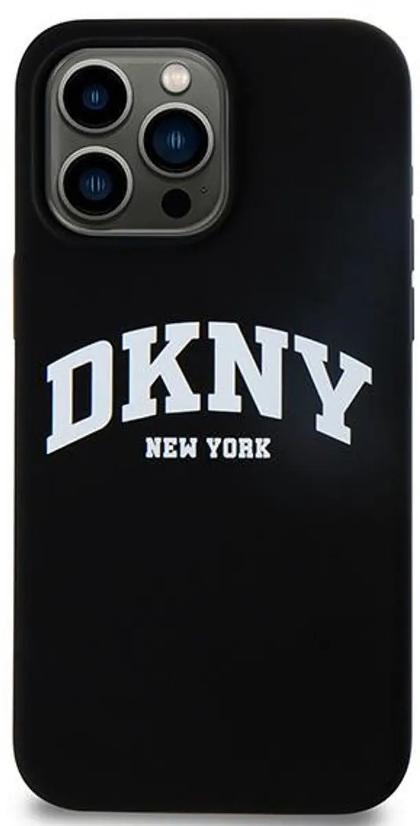 DKNY Silicone Arch Logo Back Case - iPhone 13 Pro Max - Zwart