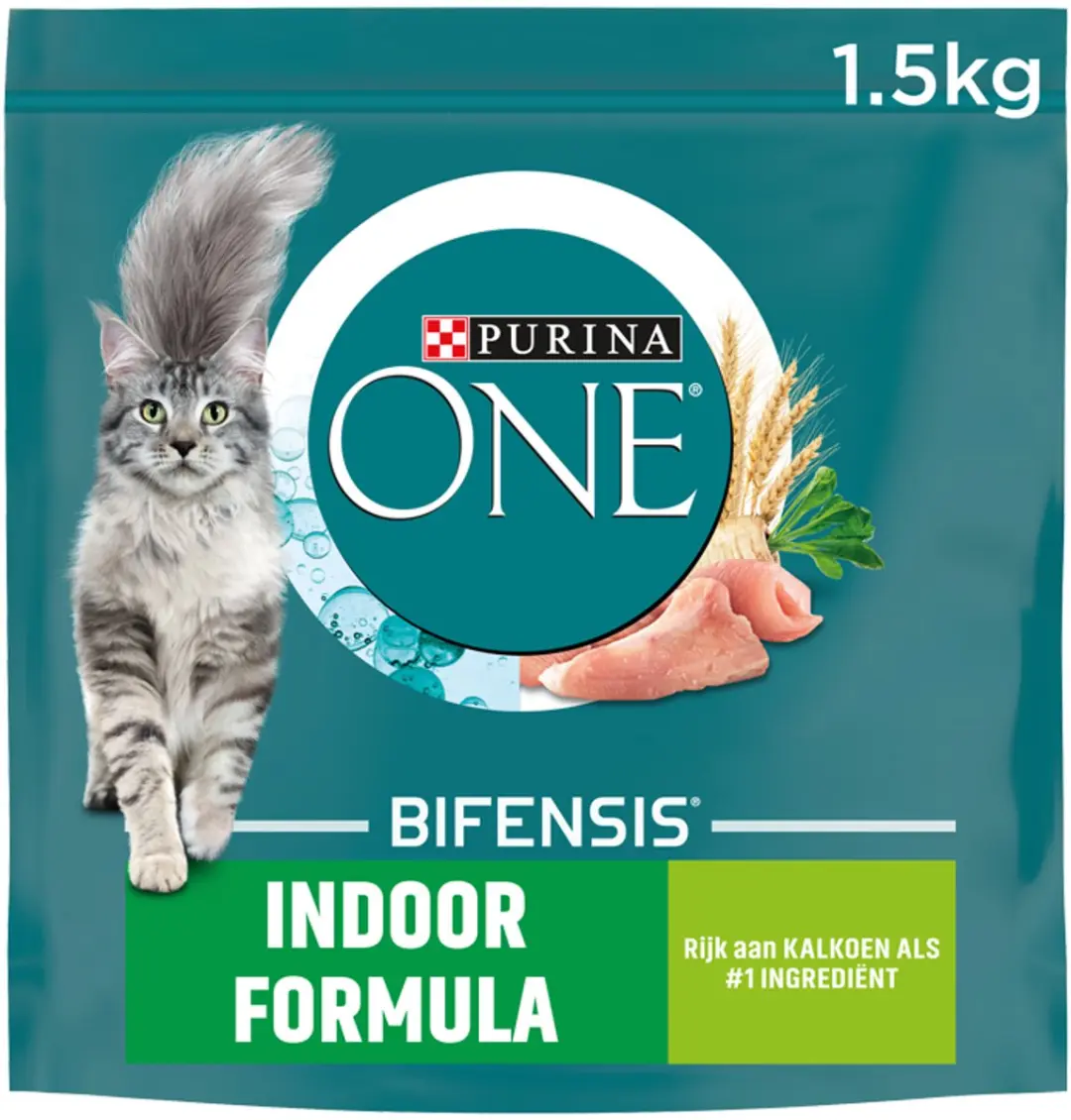 Purina ONE Adult Indoor Kalkoen - 2x3kg