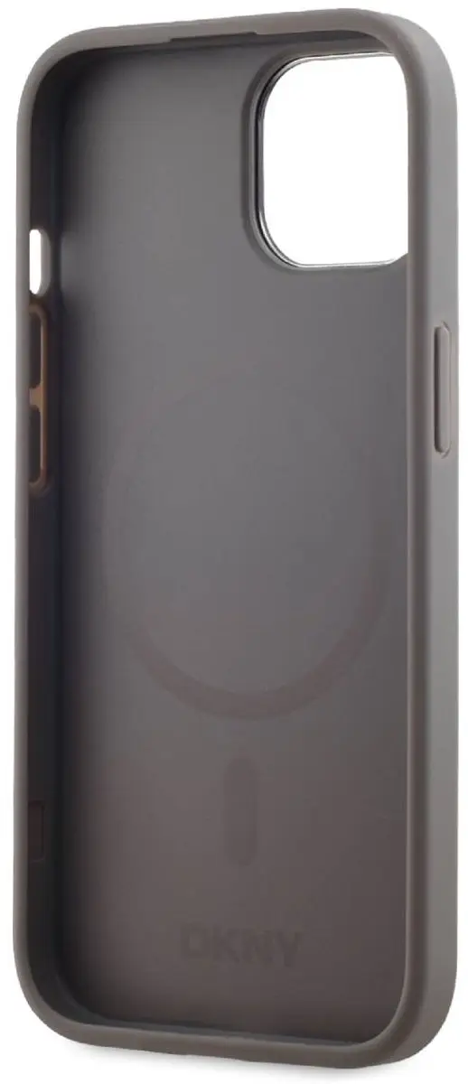 DKNY Hoesje iPhone 15 MagSafe - Grijs DKHMP15SPSMCSLE