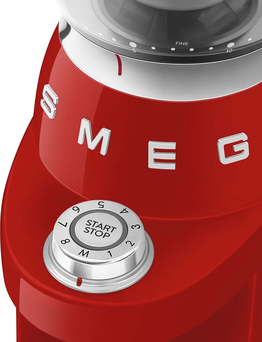 SMEG CGF03RDEU - Elektrische Koffiemolen - Jaren 50 - Rood