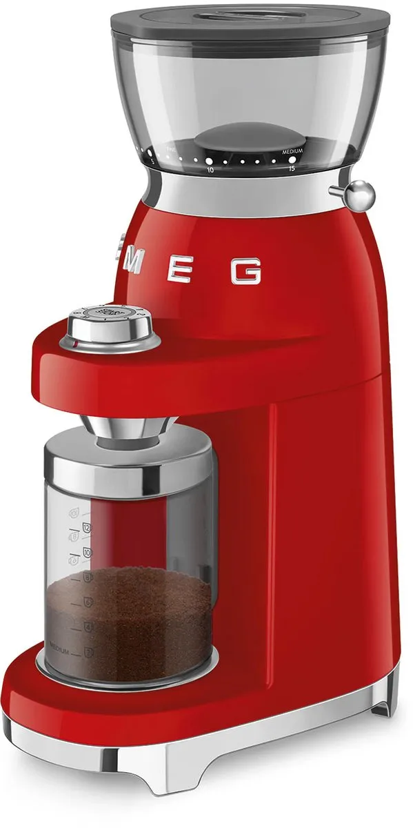 SMEG CGF03RDEU - Elektrische Koffiemolen - Jaren 50 - Rood