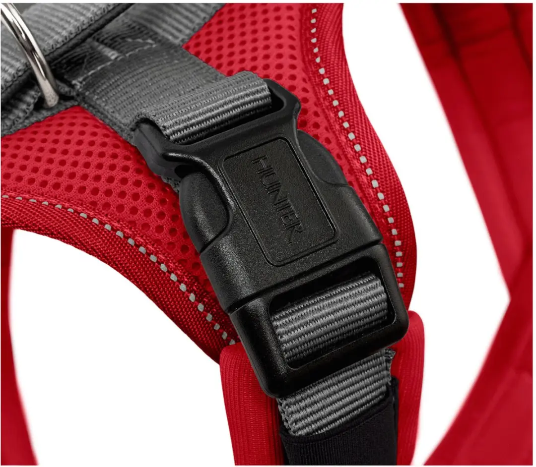 Hunter Harnas Maldon Up - 53-71 cm - Rood & Grijs