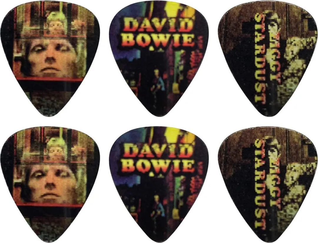 Perris David Bowie Plectrum Medium Motion 0.71mm - 6 Stuks