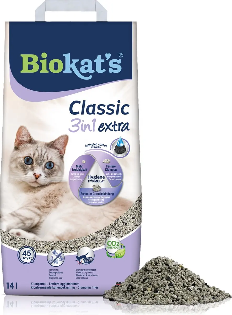 Biokat's Classic 3in1 Extra Kattenbakvulling 14L