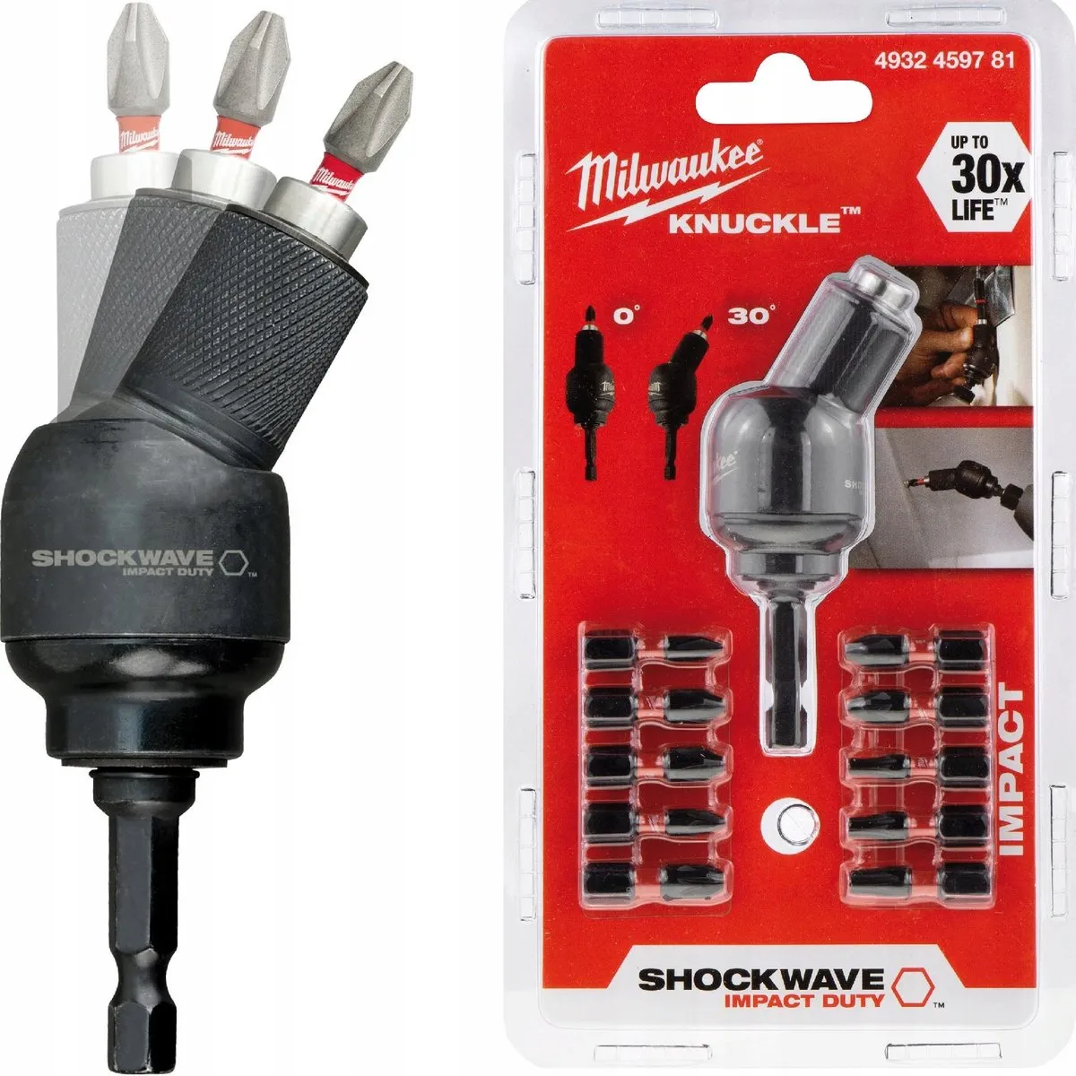 Milwaukee Knuckle Bit Set 4932459781 - 10 Stuks