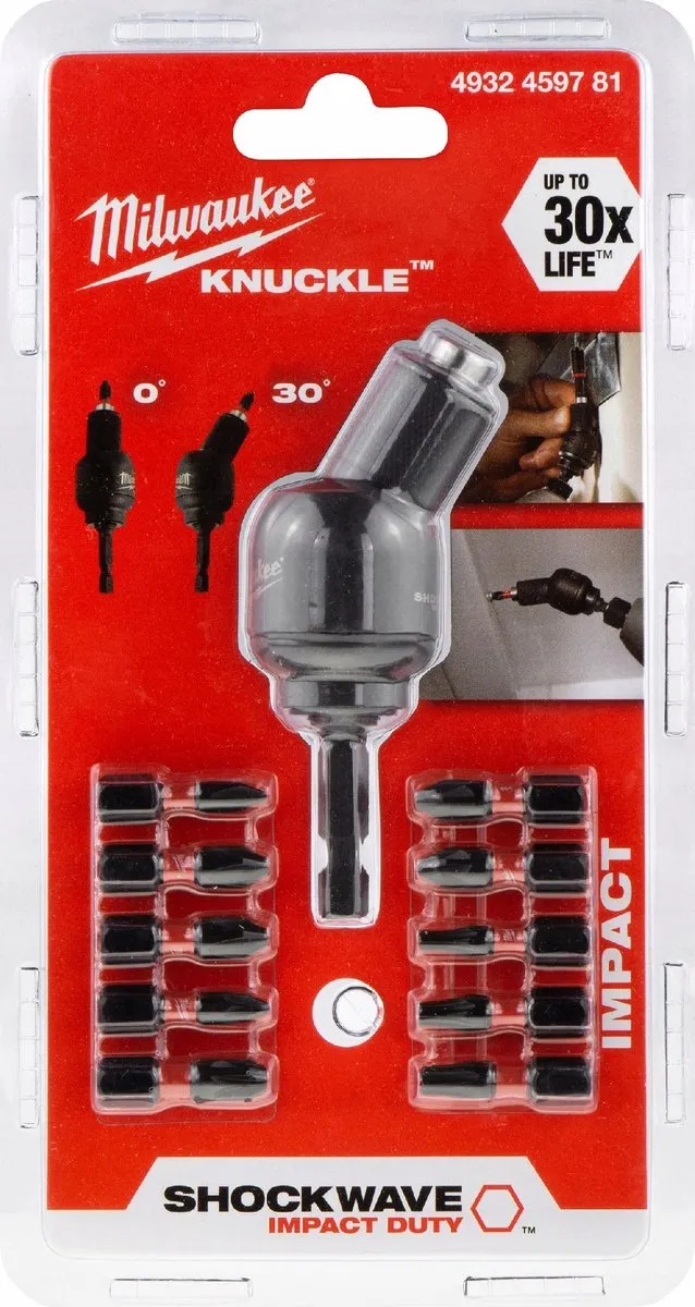 Milwaukee Knuckle Bit Set 4932459781 - 10 Stuks