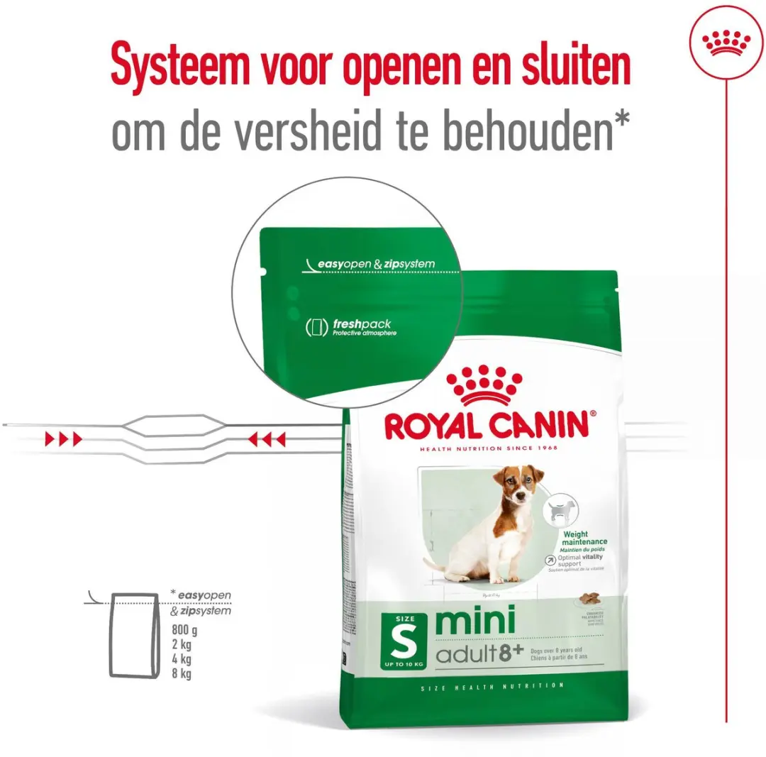 Royal Canin Mini Adult 8+ Hondenvoer - 4 kg