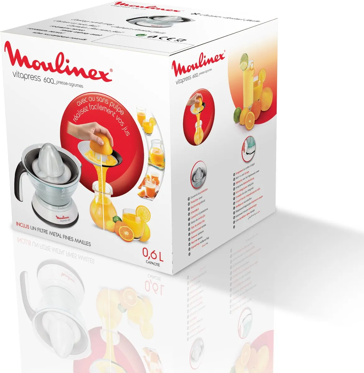 Moulinex Vitapress PC300B10 Elektrische Citruspers - Zwart