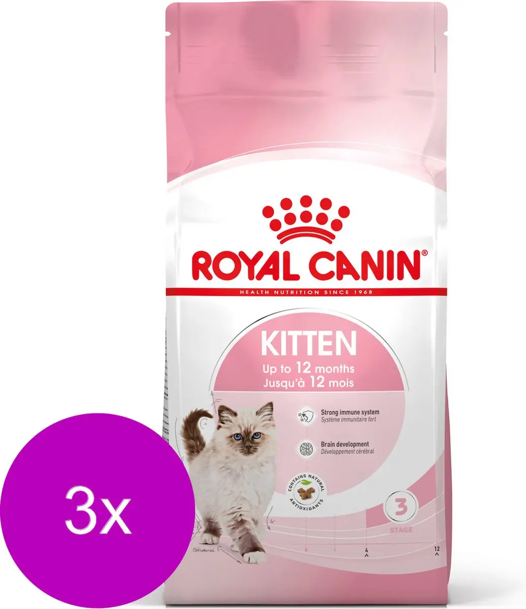Royal Canin Kitten Kattenvoer - 3x2kg