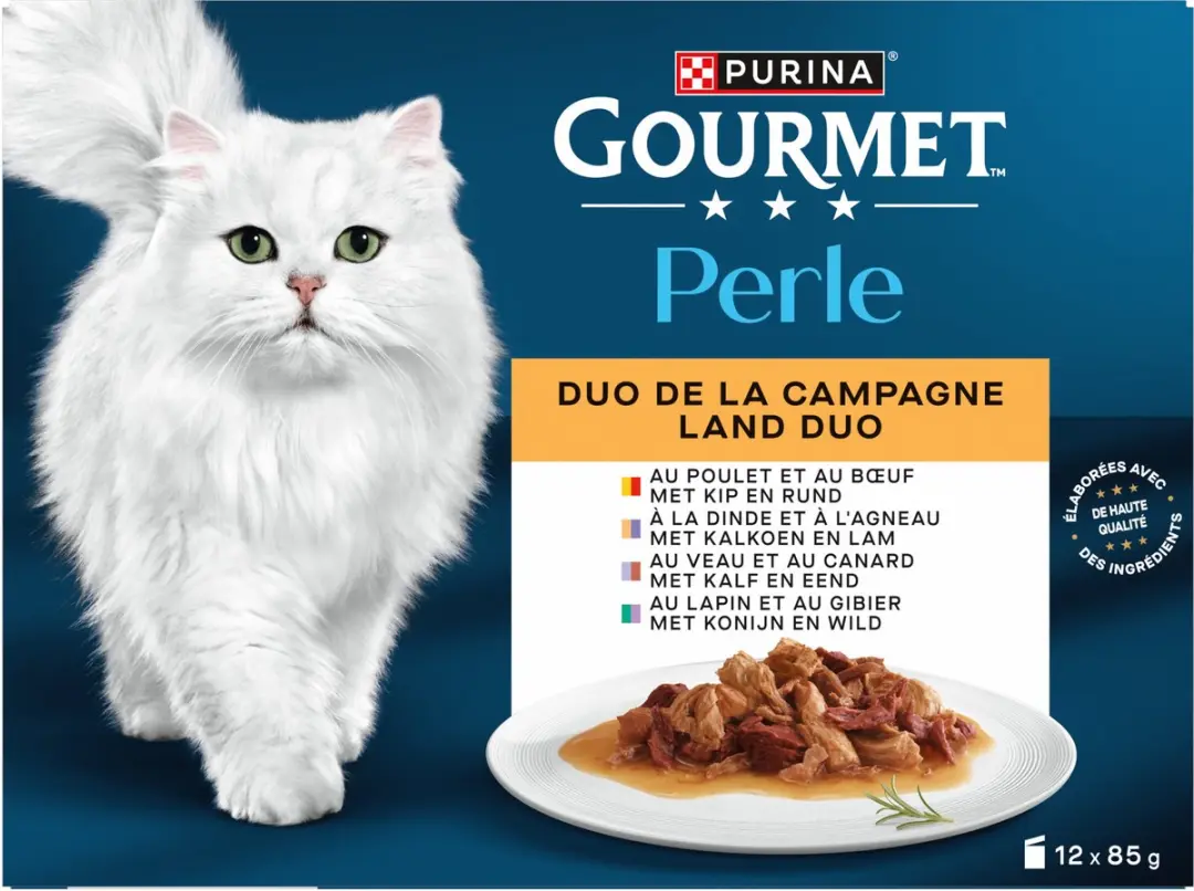 Gourmet Perle Duo Natvoer Kattenvoer - 48 Stuks