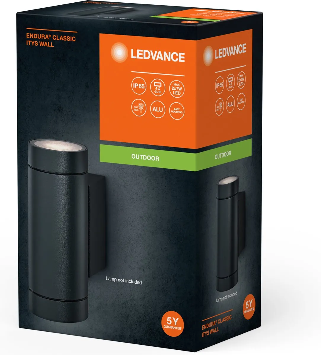 LEDVANCE Endura Classic Itys W Wandlamp GU10 - Donkergrijs - afbeelding 6 van 6