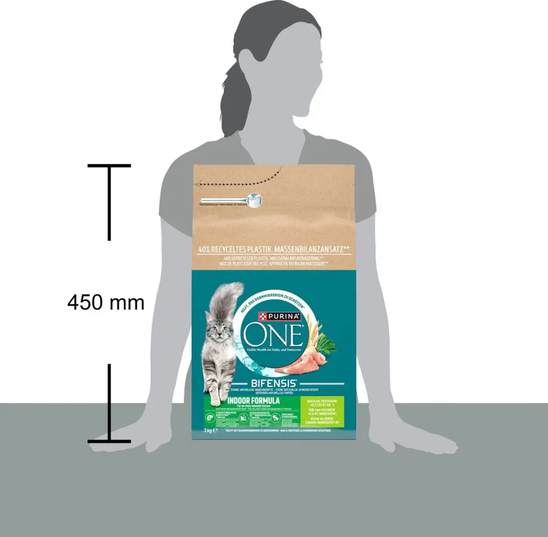 Purina ONE Indoor Kalkoen Kattenvoer Droogvoer - 12 kg