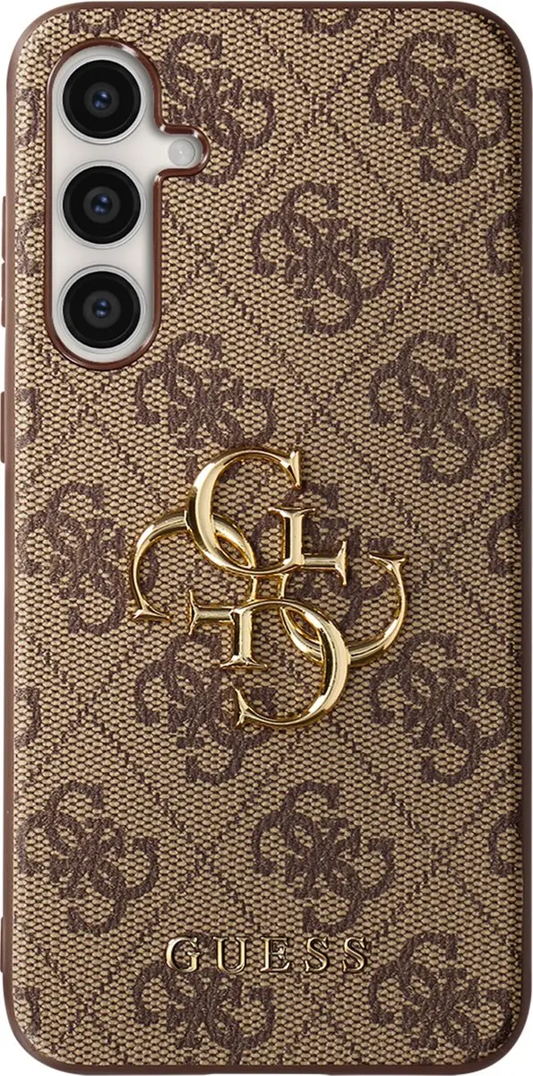 GUESS 4G Metal Logo Hoesje - Samsung Galaxy S23 FE - Bruin - afbeelding 2 van 6