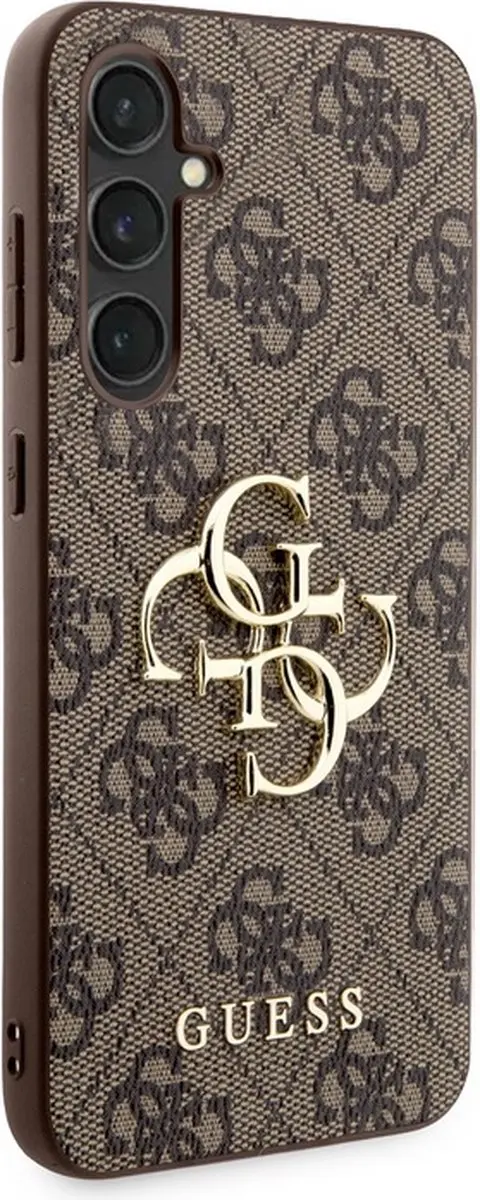 GUESS 4G Metal Logo Hoesje - Samsung Galaxy S23 FE - Bruin - afbeelding 4 van 6