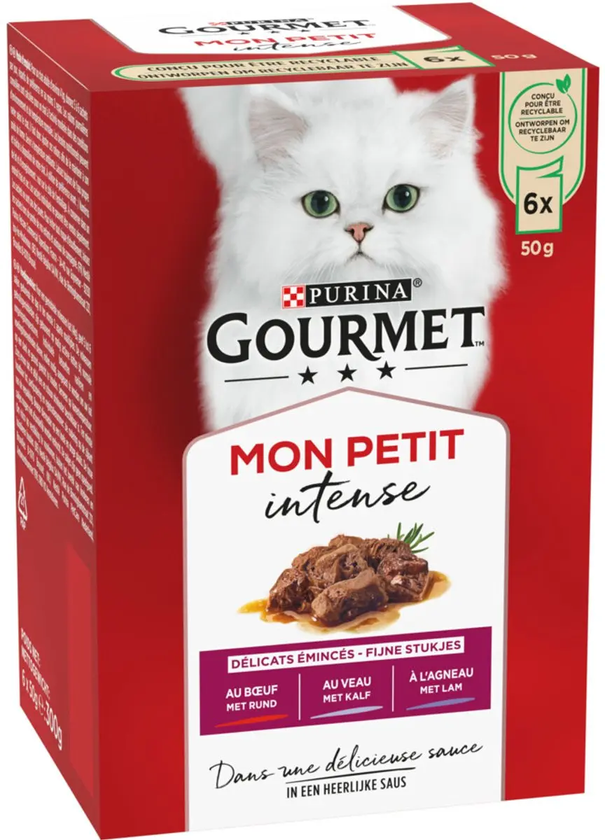 Gourmet Mon Petit Intense Natvoer Kattenvoer