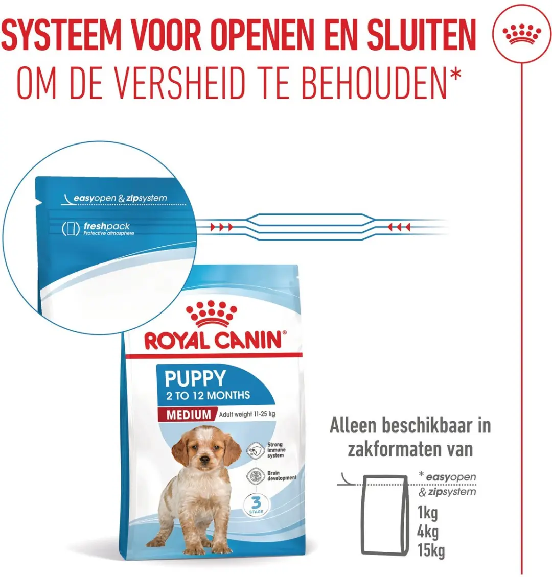 Royal Canin Puppy Medium Hondenbrokken 4kg