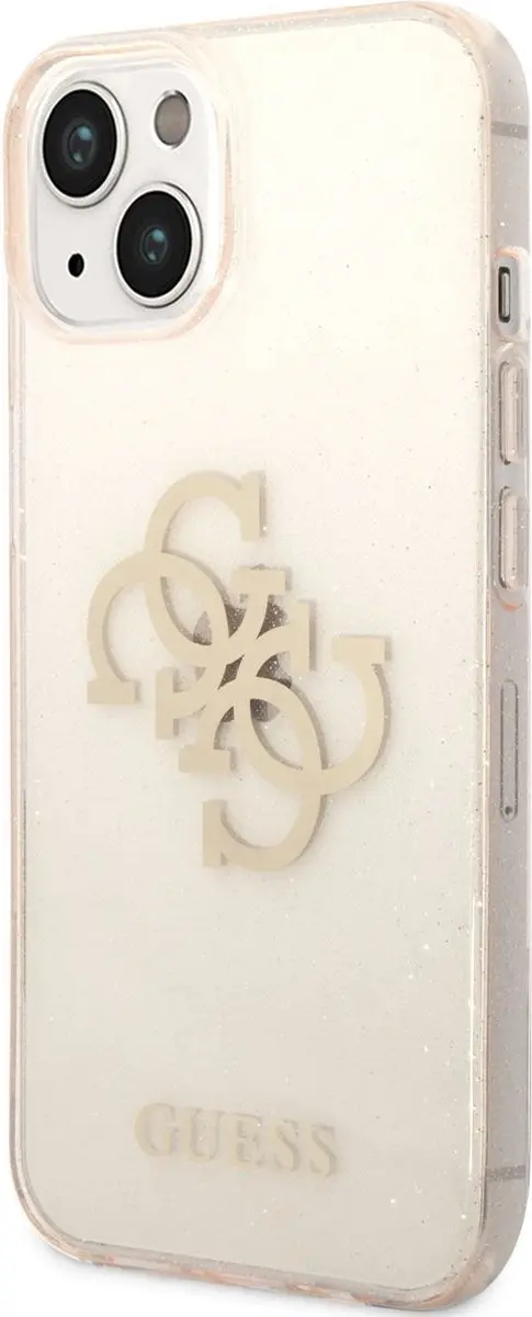 GUESS GUHCP14L4GGOG TPU Hoesje iPhone 14 Plus - Goud