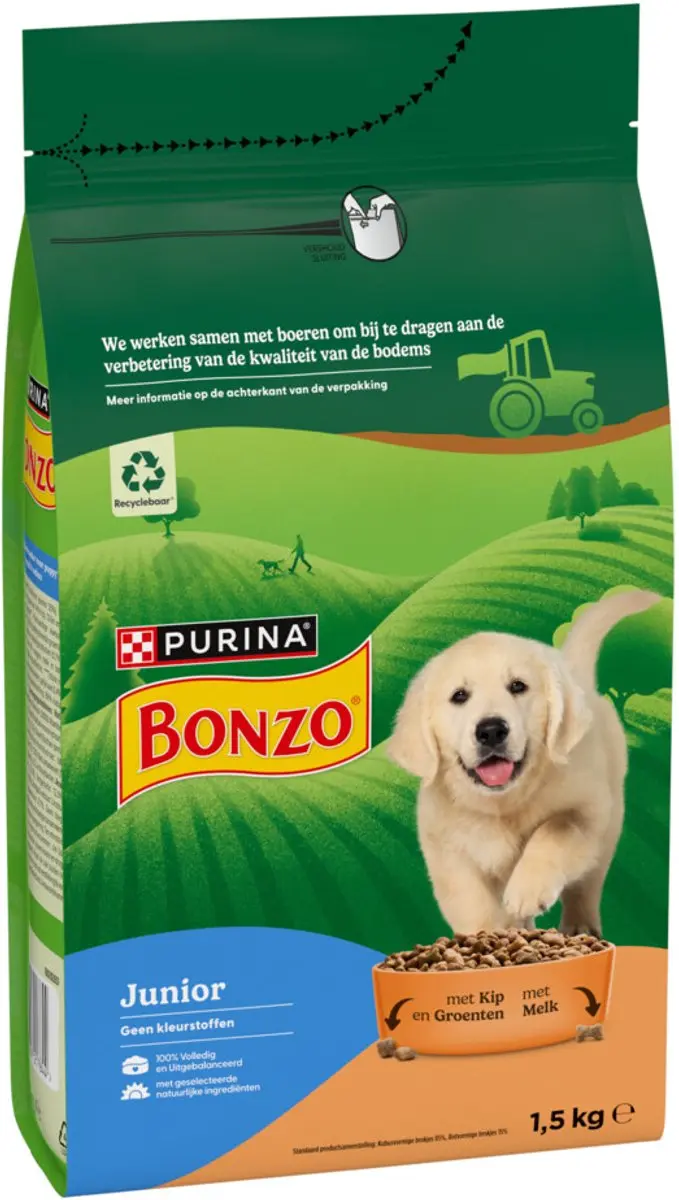 Bonzo Junior Hondenvoer 1.5 kg