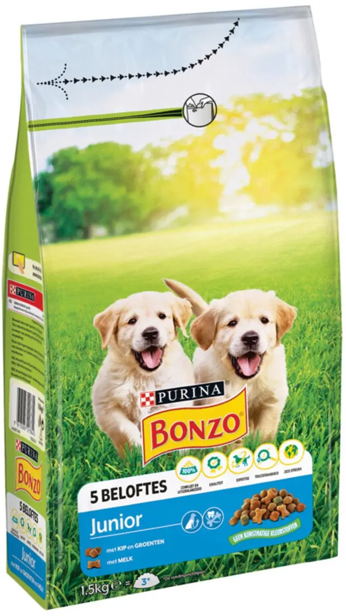 Bonzo Junior Hondenvoer 1.5 kg
