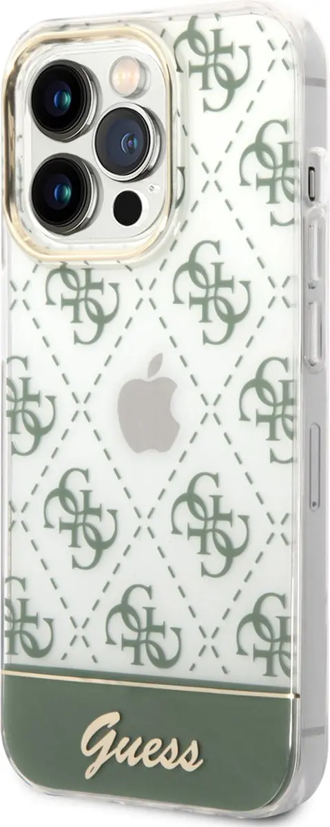 GUESS iPhone 14 Pro TPU-hoesje Groen - MagSafe