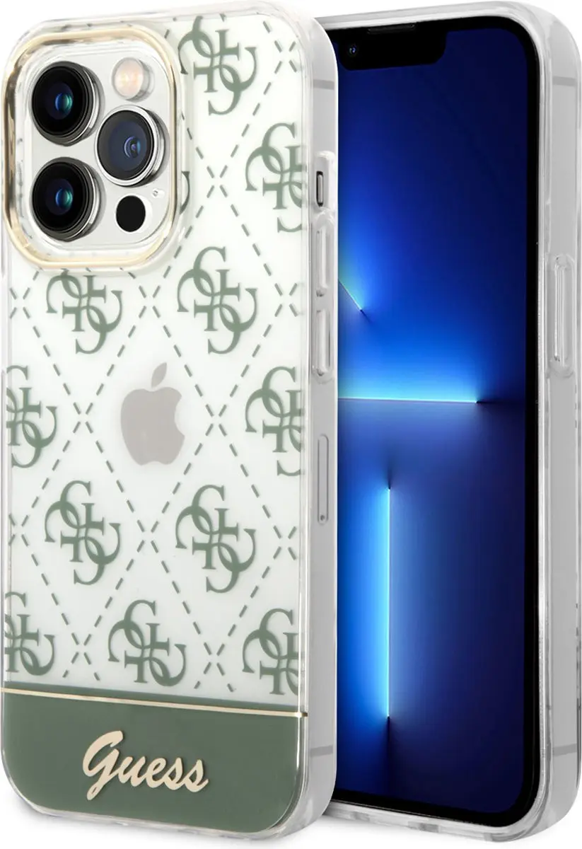 GUESS iPhone 14 Pro TPU-hoesje Groen - MagSafe