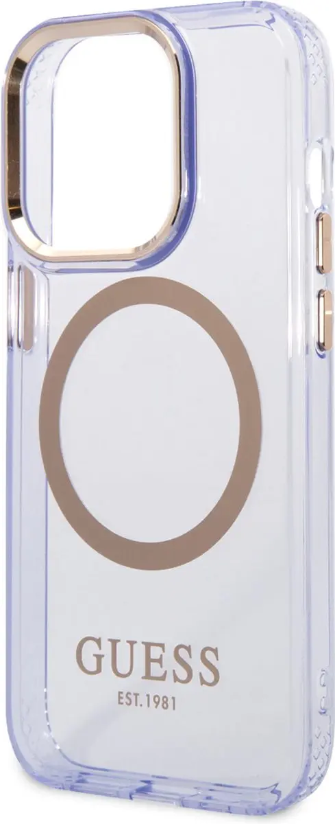 Guess TPU Telefoonhoesje iPhone 14 Pro - Paars - MagSafe - afbeelding 5 van 6