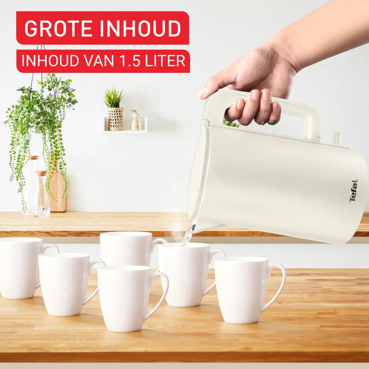 Tefal KO140AE0 Waterkoker 1,5L - 1500W - Wit