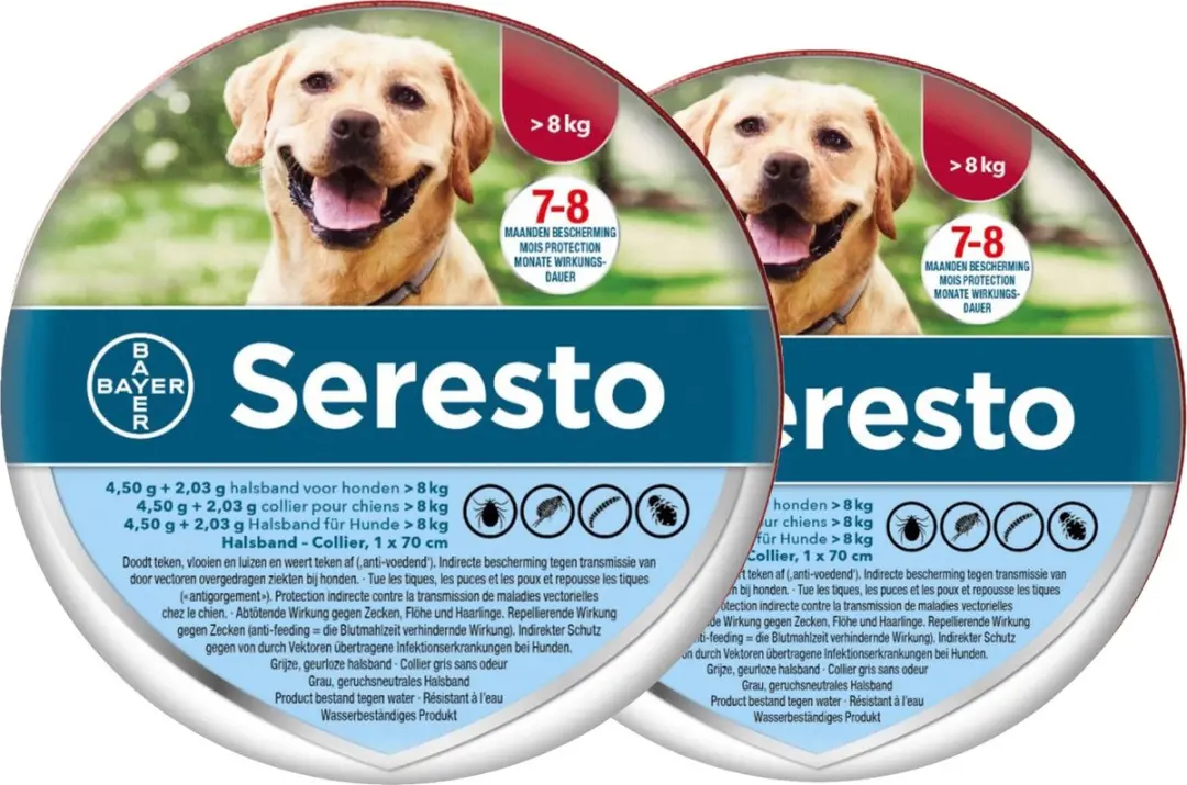 Seresto Teken- en Vlooienband Large - 2 Stuks