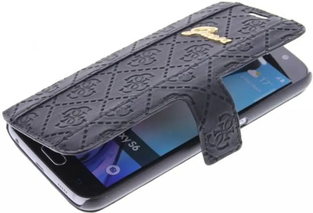 GUESS Galaxy S6 Folio Hoesje - Zwart - GUEGUFLBKS6SCBK