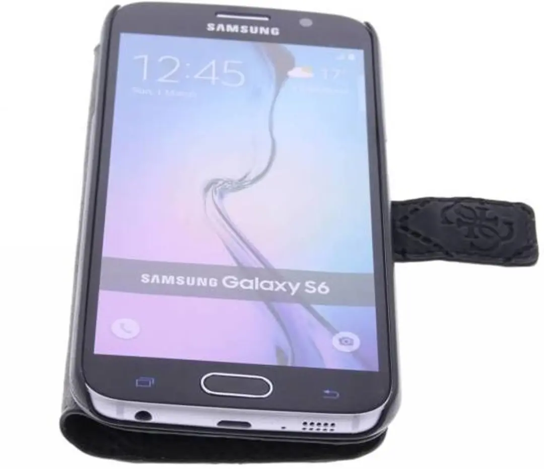 GUESS Galaxy S6 Folio Hoesje - Zwart - GUEGUFLBKS6SCBK