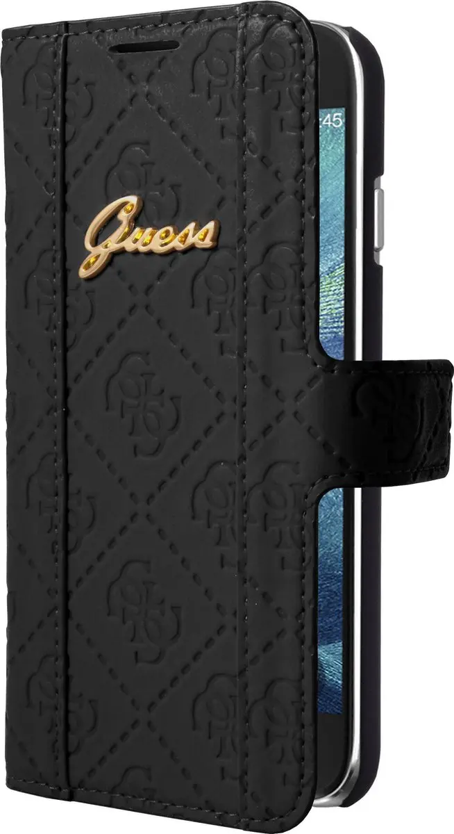 GUESS Galaxy S6 Folio Hoesje - Zwart - GUEGUFLBKS6SCBK