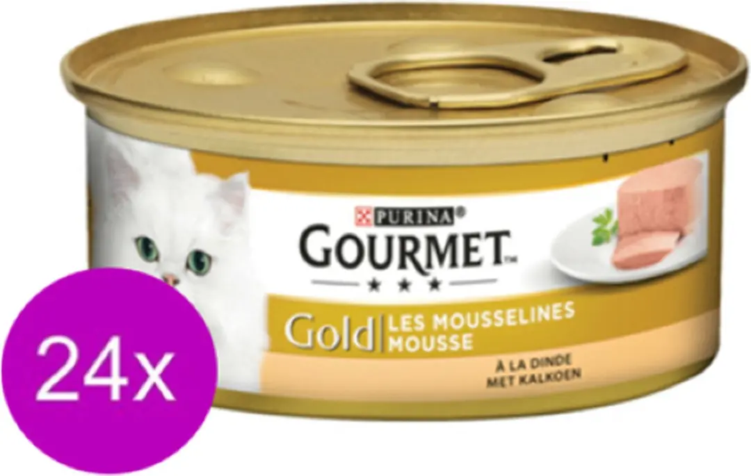 Gourmet Gold Mousse Kalkoen Kattenvoer 85g