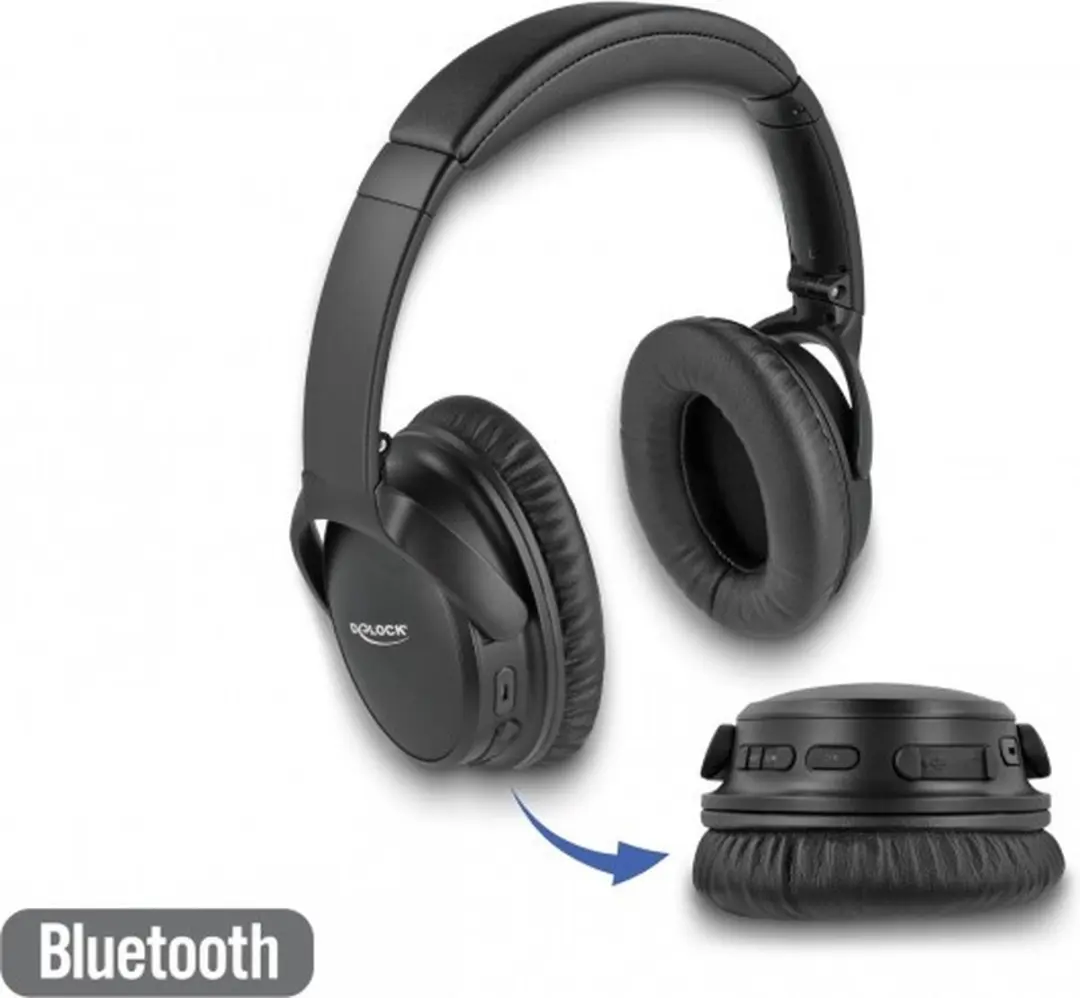 Delock 27181 Bluetooth Over-Ear Hoofdtelefoon