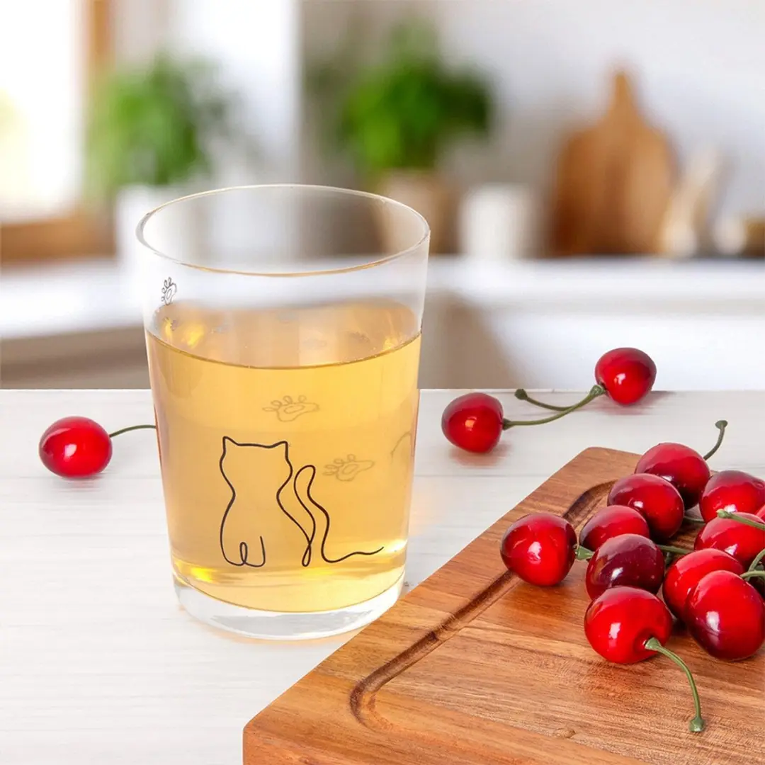 Orion Kattenglas 500ml - Glas met Katontwerp