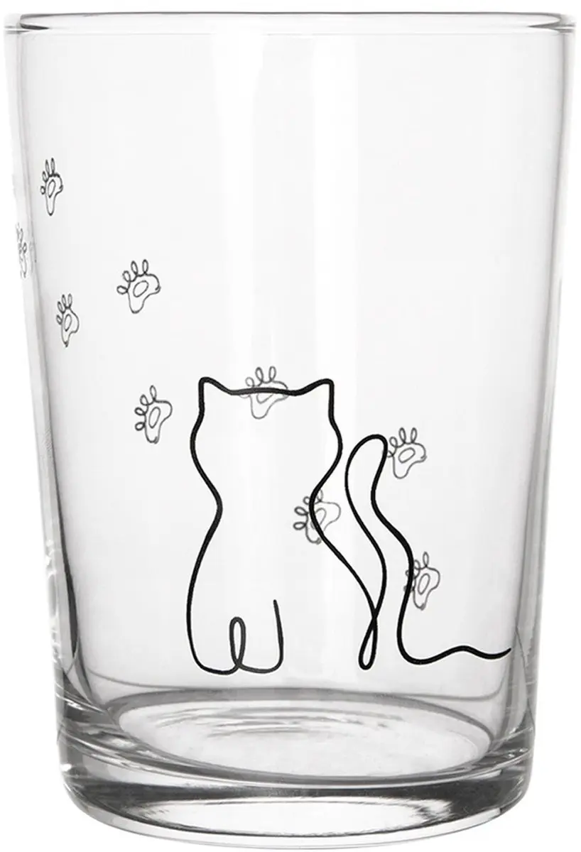 Orion Kattenglas 500ml - Glas met Katontwerp
