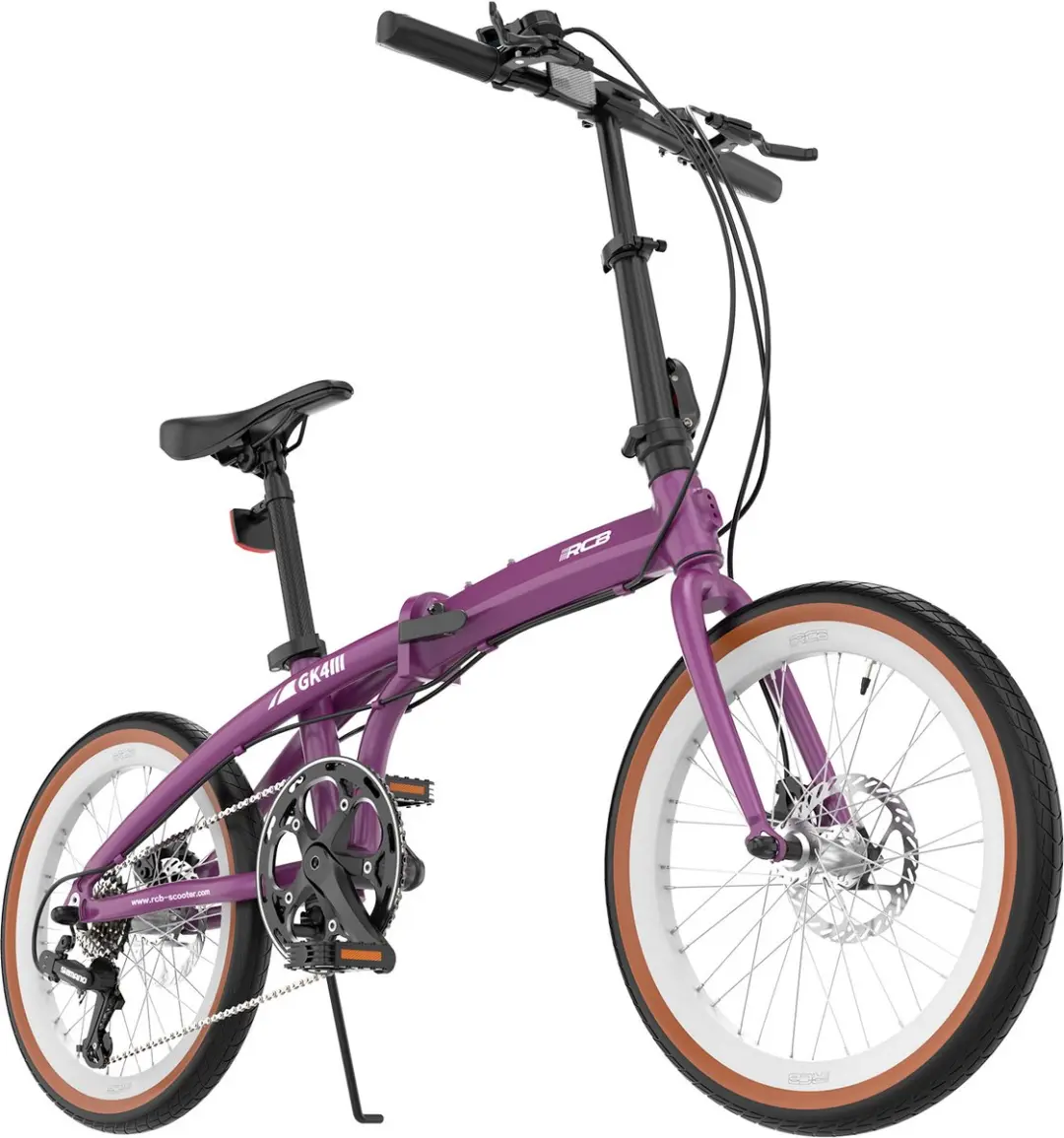 RCB GK4 Opvouwbare Fiets 20 inch - 21 Versnellingen - Paars