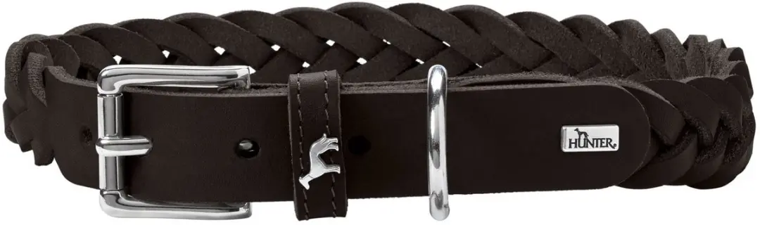 Hunter Hondenhalsband Solid Education Zwart