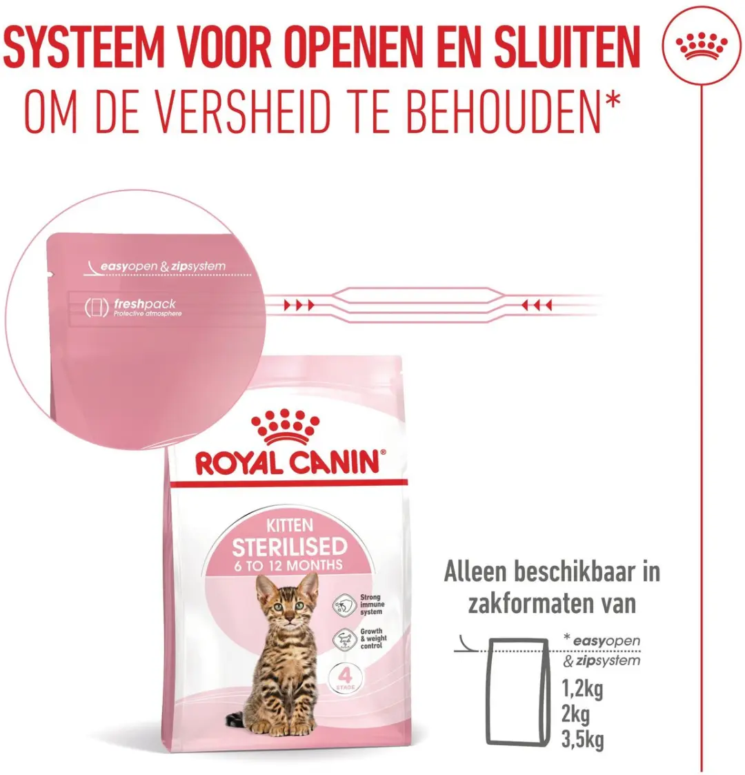 Royal Canin Kitten Sterilised Kittenvoer - 4x3,5kg