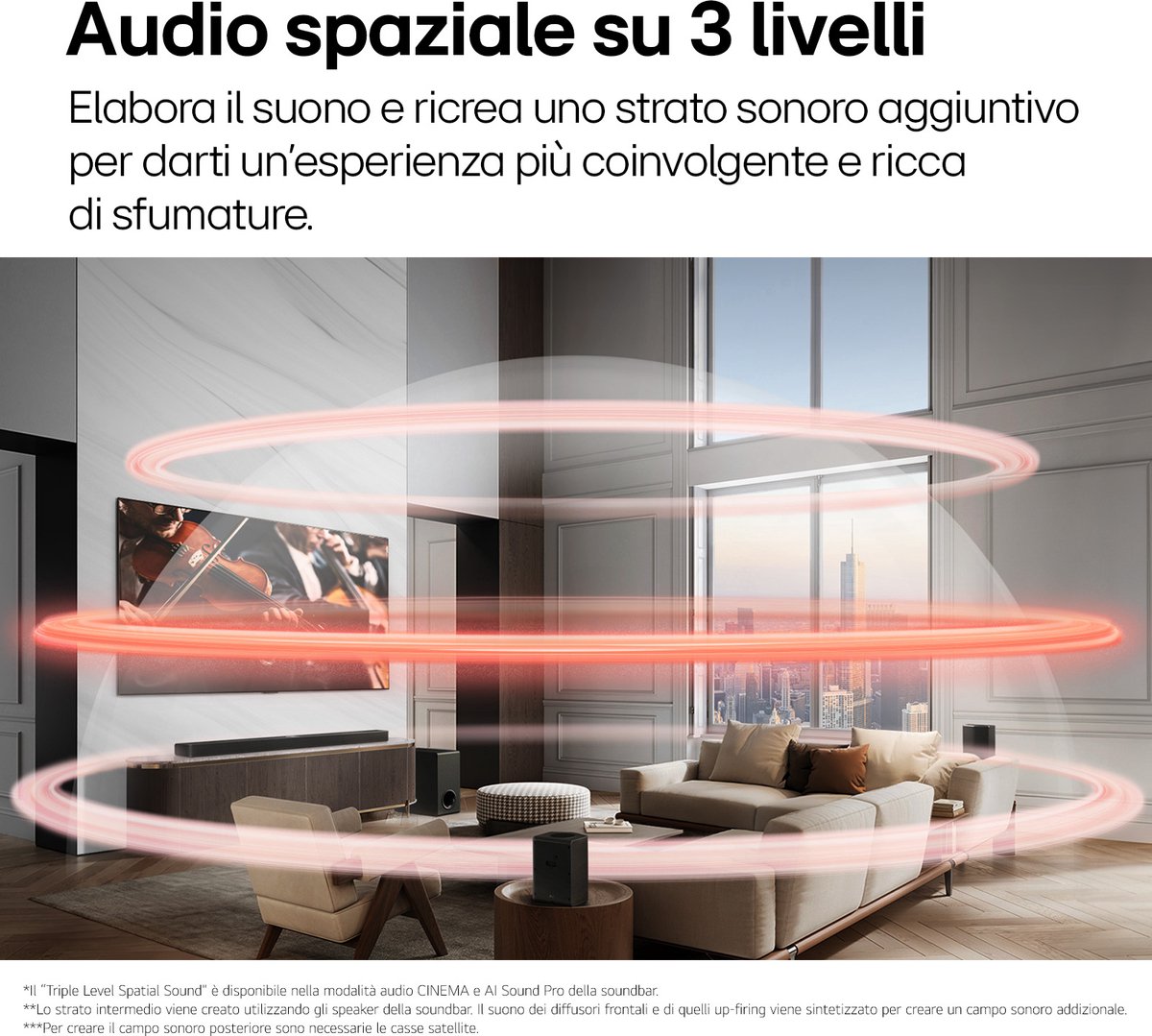 LG S95TR - Soundbar - met subwoofer en achterspeakers