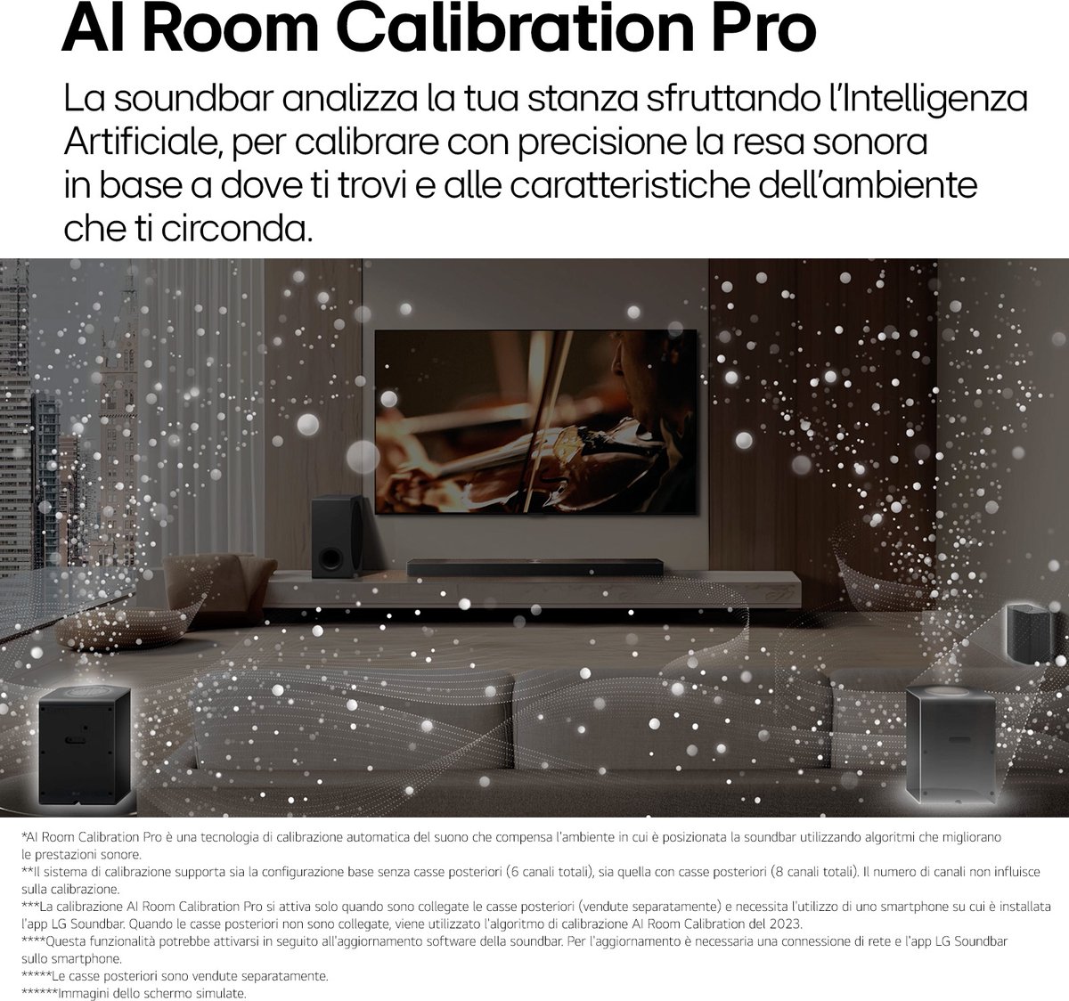 LG S95TR - Soundbar - met subwoofer en achterspeakers