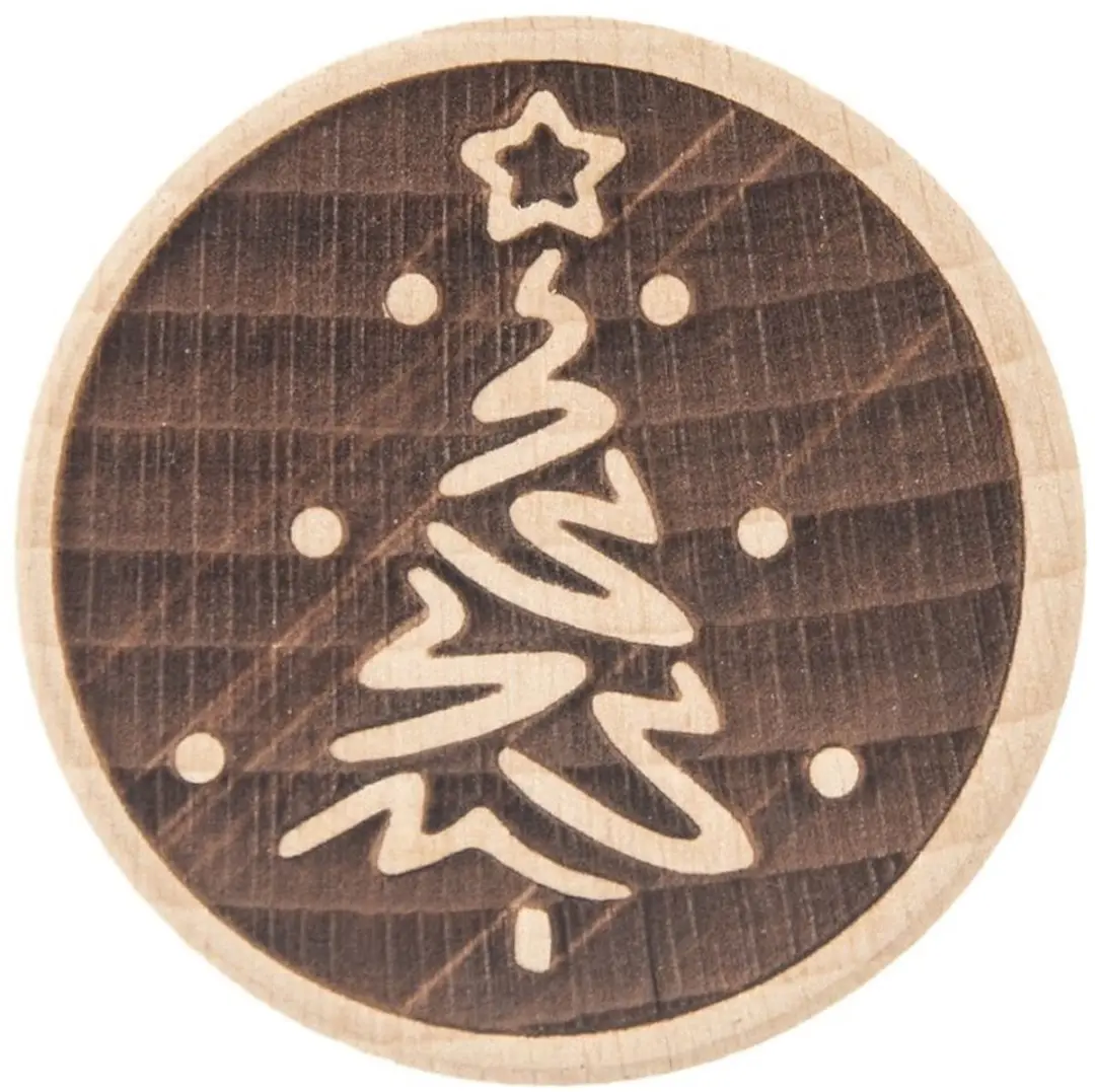 Orion Houten Koekjesstempel Boompatroon 5,5 cm