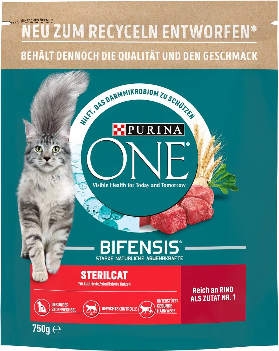 Purina ONE Bifensis Sterilcat Droogvoer Rundvlees 750g