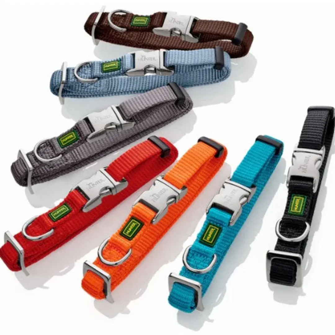 Hunter Vario Hondenhalsband Alu-Strong Turkoois - Maat M