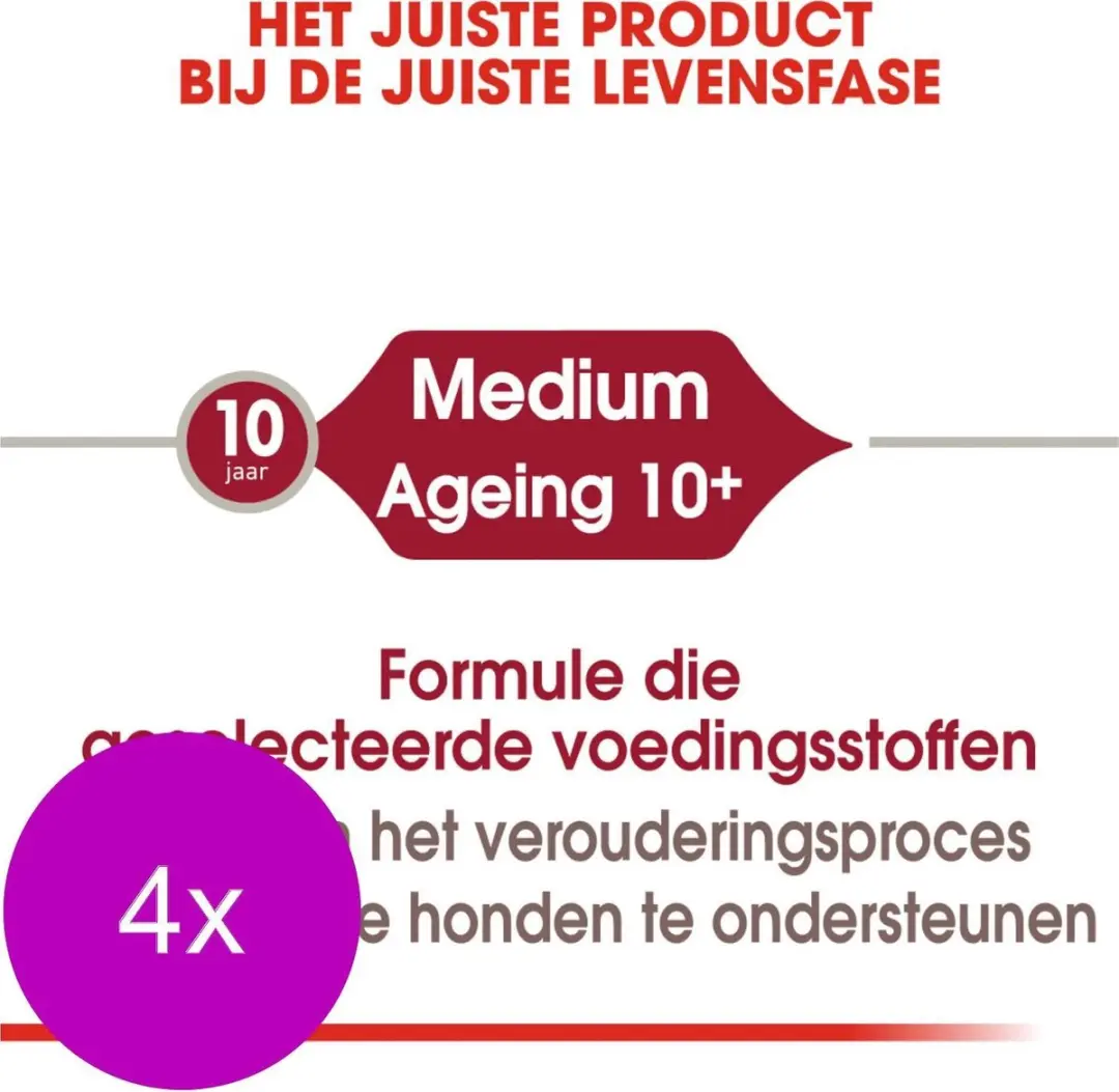 Royal Canin Medium Ageing 10+ Hondenvoer Nat - 40x140g