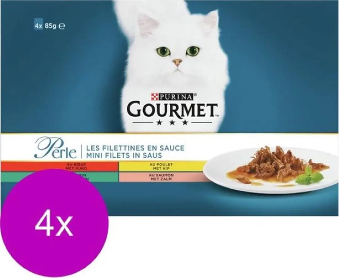 Gourmet Perle Mini Filets in Saus Kattenvoer