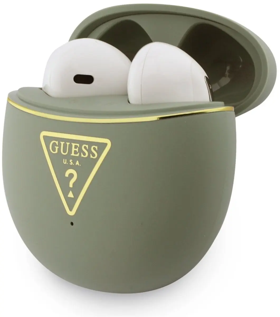 GUESS Gold Line Triangle TWS Hoofdtelefoon - Kaki