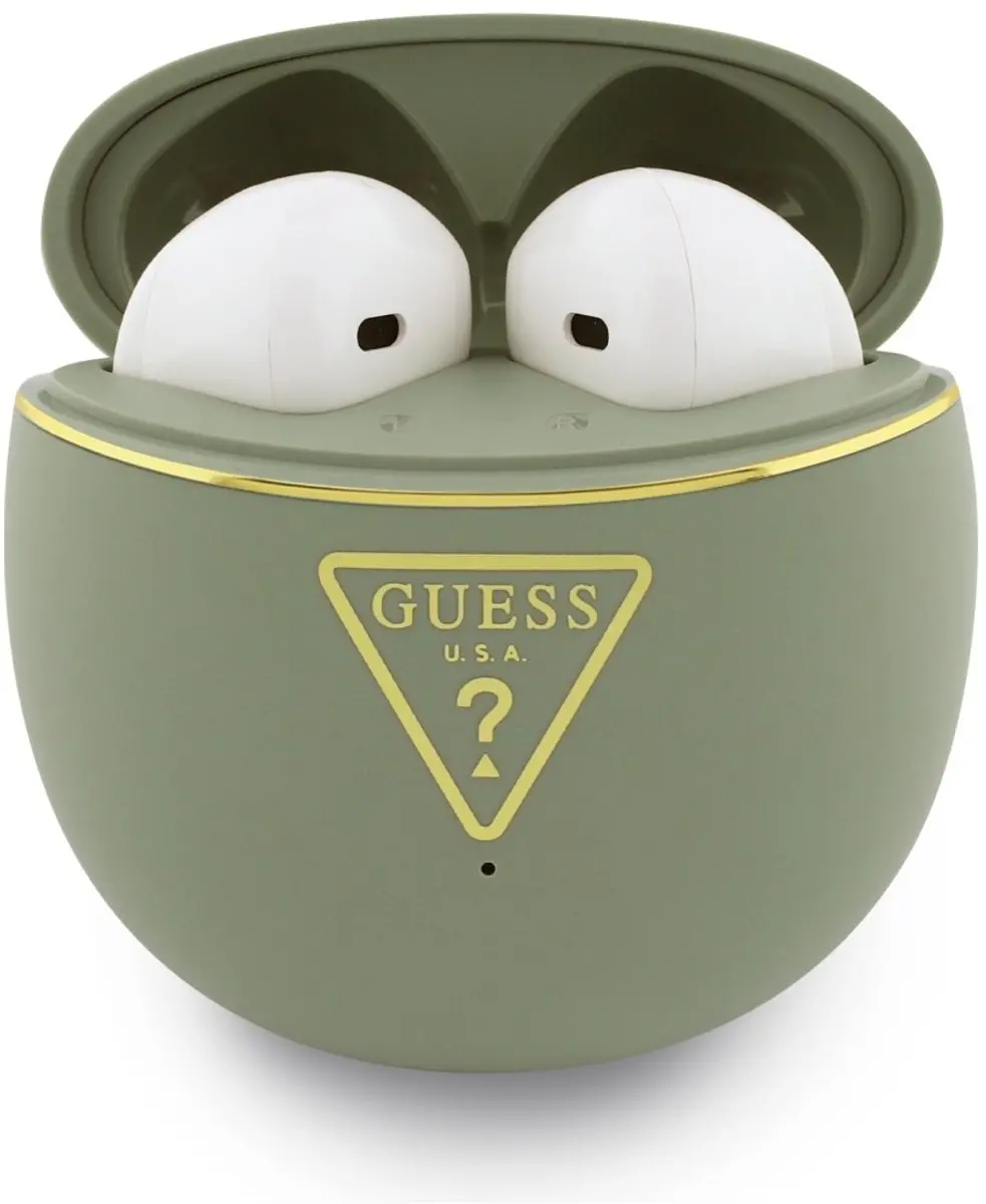 GUESS Gold Line Triangle TWS Hoofdtelefoon - Kaki