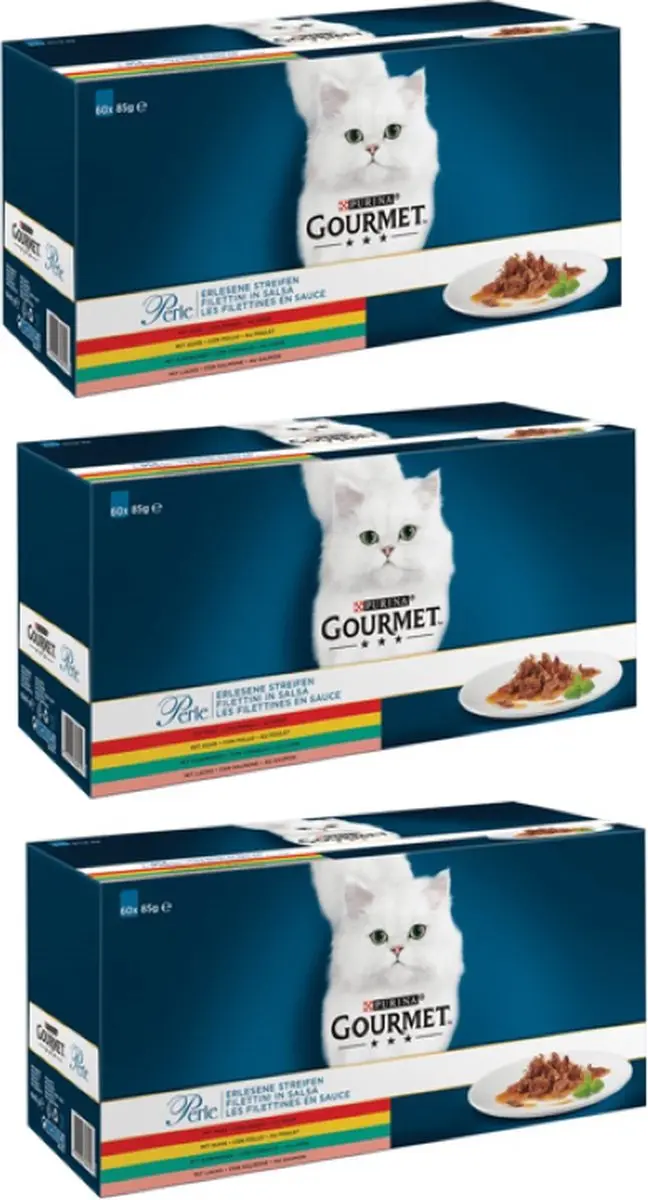 Gourmet Perle Mini Filets in Saus Kattenvoer
