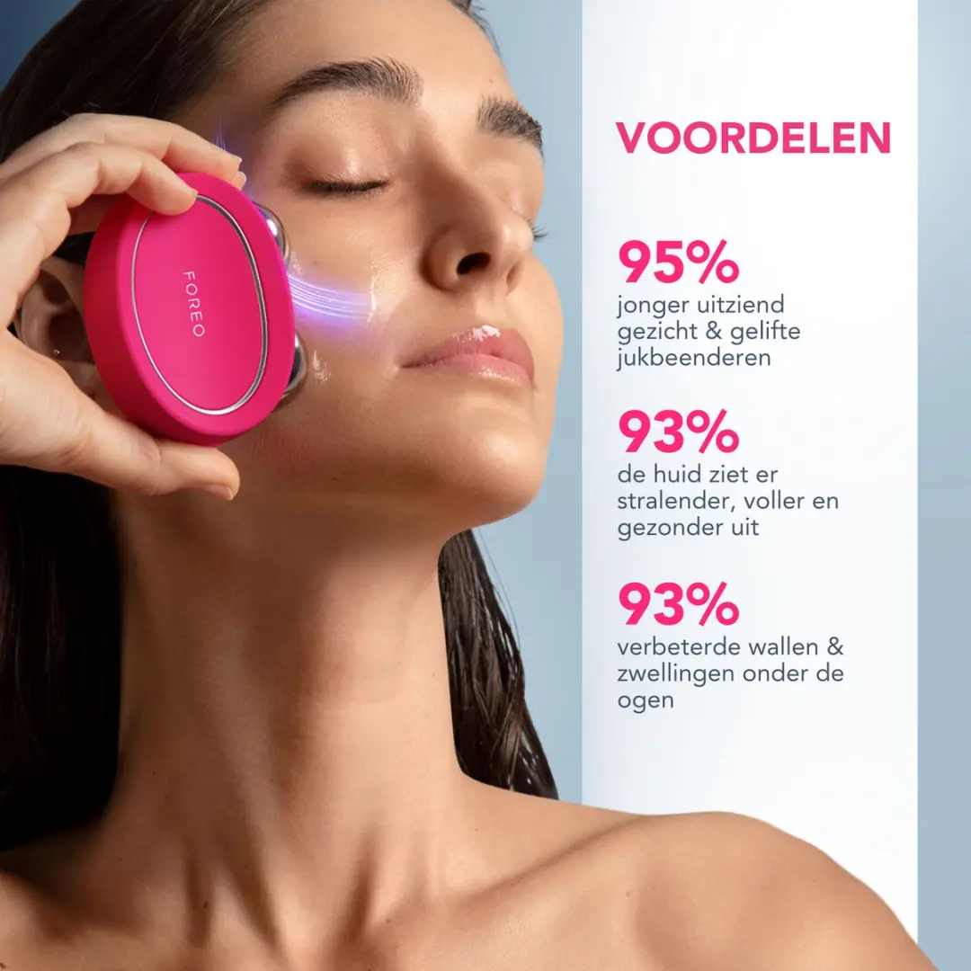 FOREO BEAR 2 Fuchsia Microcurrent Total Facelift Bundel - 3 Stuks - afbeelding 2 van 5